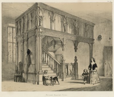 Staircase, Wakehurst, Sussex by Joseph Nash
