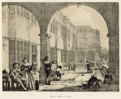 Terrace, Bramshill, Hants by Joseph Nash
