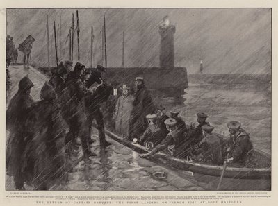 The Return of Captain Dreyfus, the First Landing on French Soil at Port Haliguen by Joseph Nash
