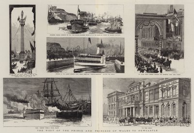 The Visit of the Prince and Princess of Wales to Newcastle by Joseph Nash