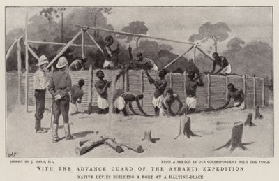 With the Advance Guard of the Ashanti Expedition by Joseph Nash