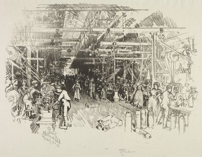 English War Work: The Shell Factory by Joseph Pennell