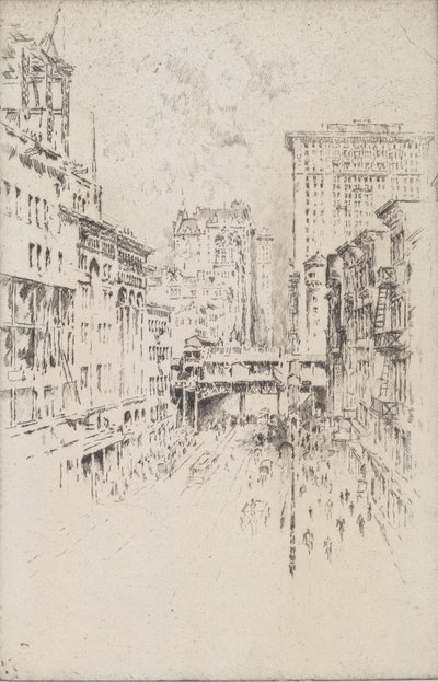 Forty-Second Street, 1904 by Joseph Pennell