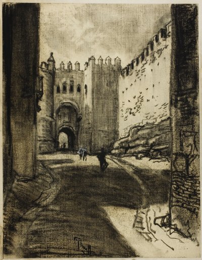 Gateway, Segovia by Joseph Pennell
