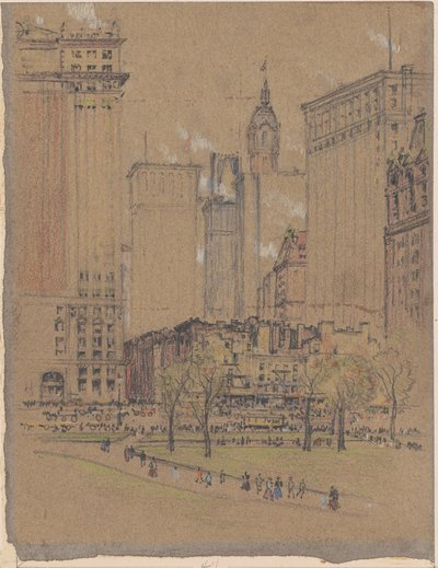 New York, the Old and the New by Joseph Pennell