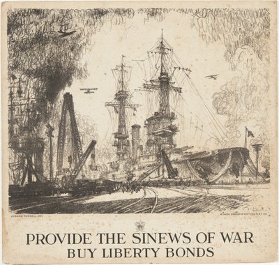 Provide the Sinews of War, Buy Liberty Bonds by Joseph Pennell