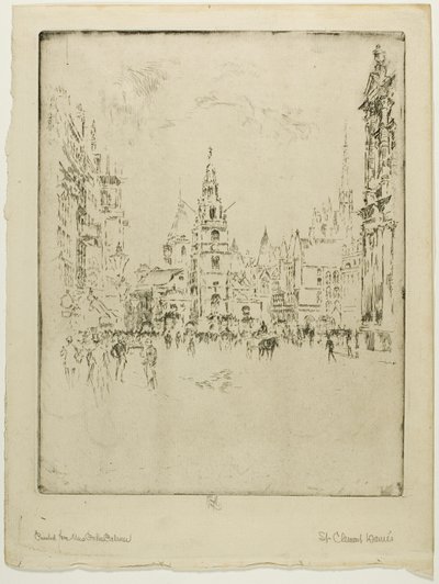 St. Clements Danes by Joseph Pennell