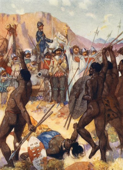 Barreto Fights the Kafirs by Joseph Ratcliffe (after) Skelton