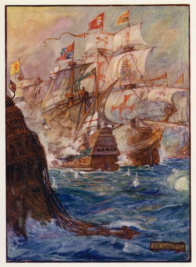 Capture of Gibraltar by Joseph Ratcliffe (after) Skelton