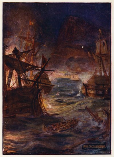 Great Siege of Gibraltar by Joseph Ratcliffe (after) Skelton
