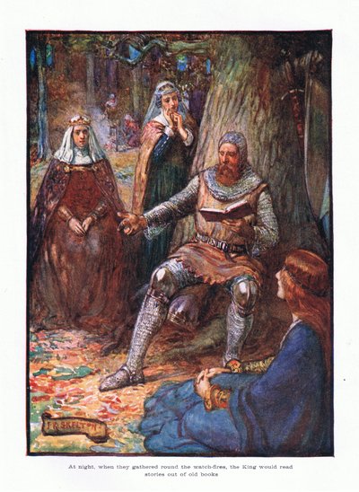At night when they gathered round the watchfires, the king would read stories out of old books by Joseph Ratcliffe Skelton