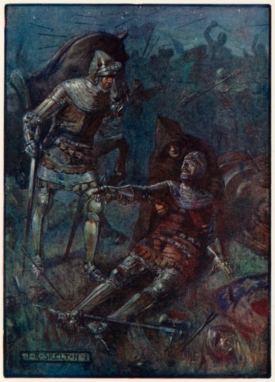 James, Earl of Douglas, at the fight at Otterburn by Joseph Ratcliffe Skelton