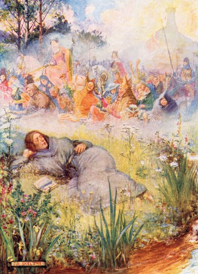 William Langland Dreaming a Wondrous Dream by Joseph Ratcliffe Skelton