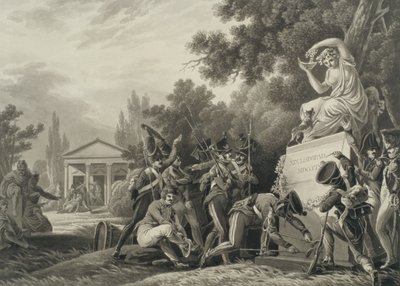 Soldiers Paying Homage to Isabelle Czartoryski by Joseph Richter