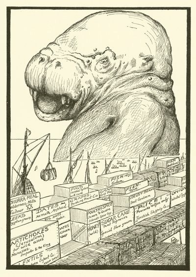 The Animal that Came out of the Sea by Joseph Rudyard (after) Kipling
