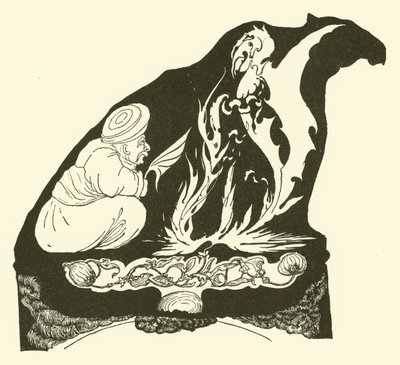 The Djinn Making the Beginnings of the Magic that Brought the Humph to the Camel by Joseph Rudyard (after) Kipling