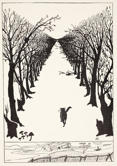 The Cat that Walked by Himself, illustration from 