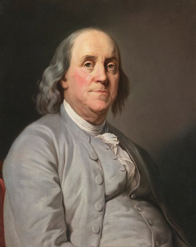 Portrait of Benjamin Franklin by Joseph Siffred Duplessis