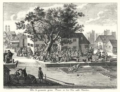 The Green Tree Inn Near Munich by Joseph Stephan
