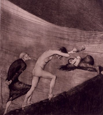 Inhibitions (Hemmungen) plate VI from Part 1 of a 