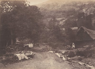 Village of Montaubant Taken from Luchon by Joseph Vigier