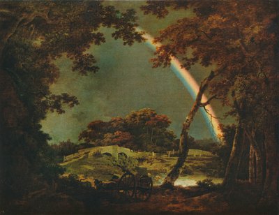 Landscape with a Rainbow Effect by Joseph Wright of Derby