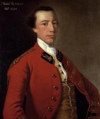 Portrait of Lord Robert Sutton in Uniform by Joseph Wright of Derby