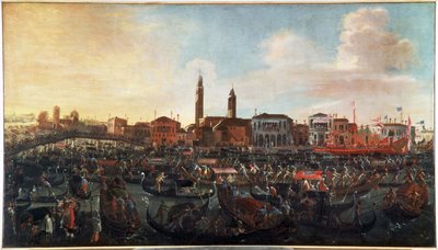 Feast of the fresco on the day of Ascension in Murano, Venice by Joseph the younger Heintz