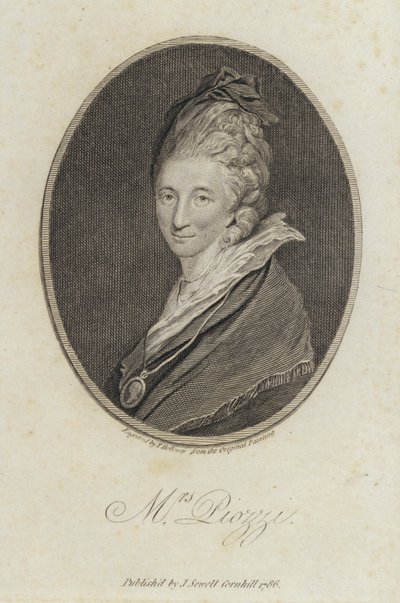 Hester Lynch Piozzi, Welsh-born diarist and author by Joshua (after) Reynolds