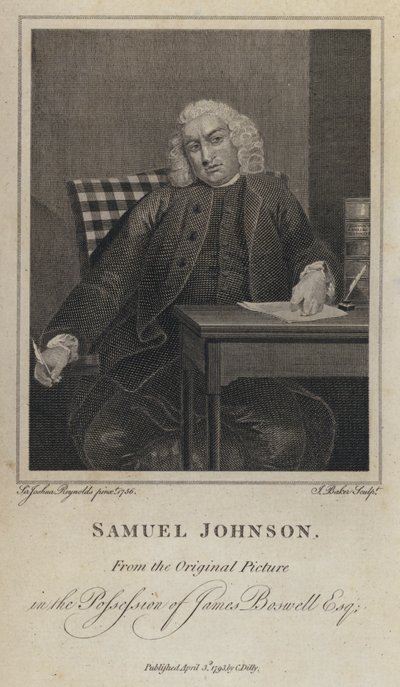 Samuel Johnson, English writer and lexicographer by Joshua (after) Reynolds
