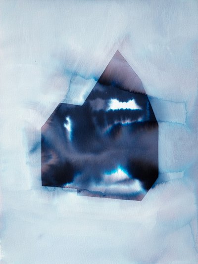 Abstract Indigo Shape by Joshua Hoskins