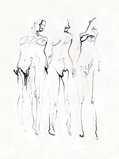 Three Elegant Figures by Joshua Hoskins