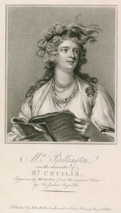 Mrs Billington in the character of St Cecilia by Joshua Reynolds