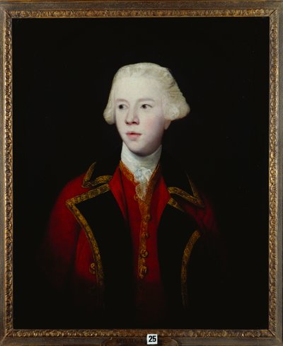 Portrait of George Augustus, 3rd Viscount Howe, Half Length, Wearing the Uniform of the 1st Guard by Joshua Reynolds