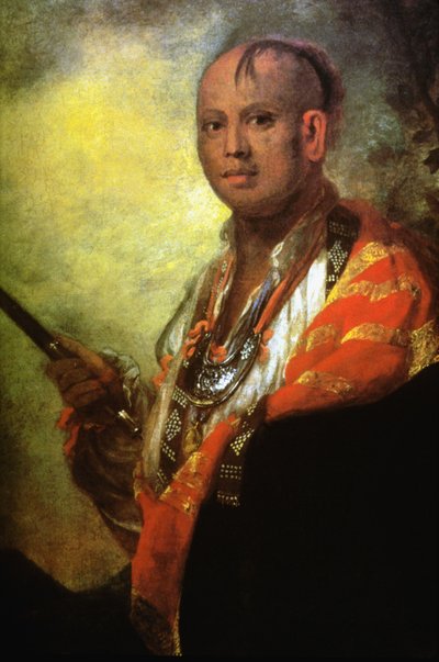 Portrait of Syacaust Ukah, Head of the Tribe of the Cherokee by Joshua Reynolds