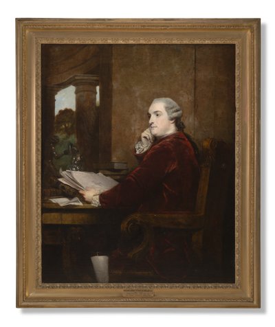 Portrait of William Henry Cavendish Bentinck, 3rd Duke of Portland at His Desk by Joshua Reynolds
