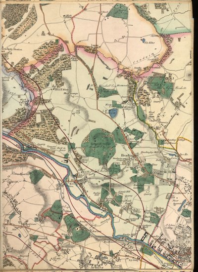 B3, Detail from Map of Ten Miles Around Leeds by Joshua Thorp