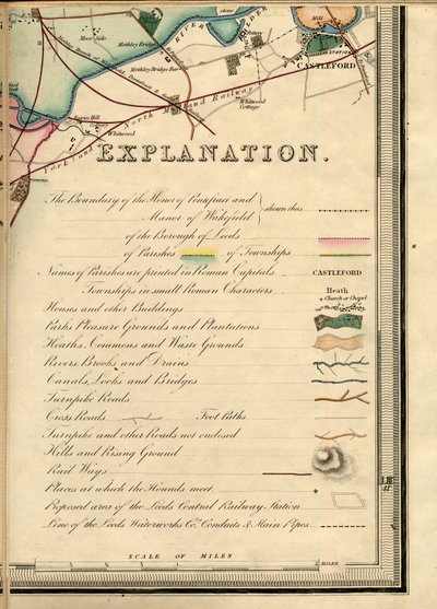 Explanation (key to map symbols) by Joshua Thorp