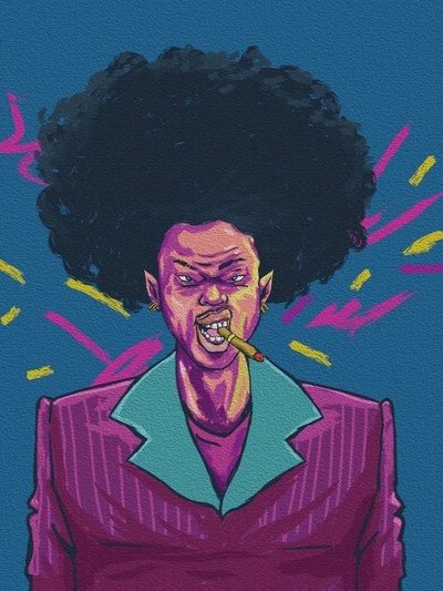Intense Afro Smoker by Joshua msonthe