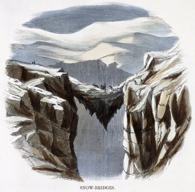 Snow-Bridges, from Phenomena of Nature by Josiah Wood Whymper