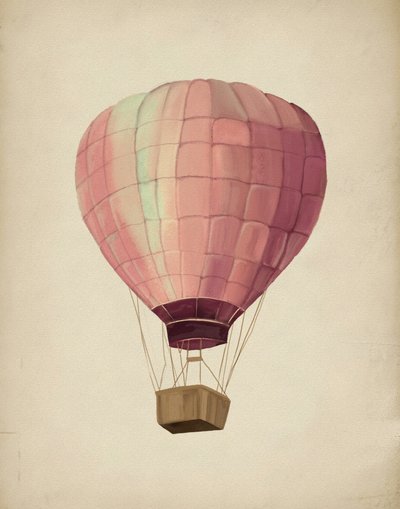 Dreamy Pink Balloon by Josie George