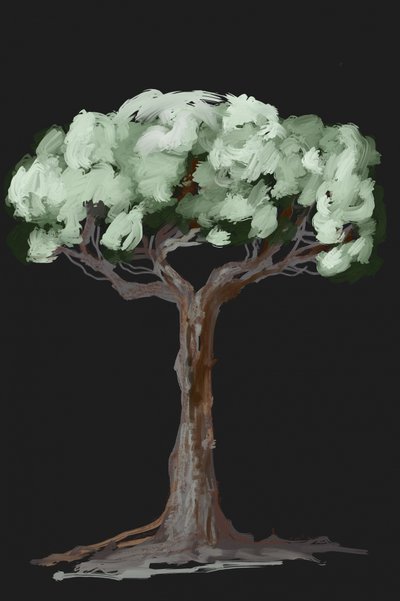 Vibrant Green Tree by Josie George