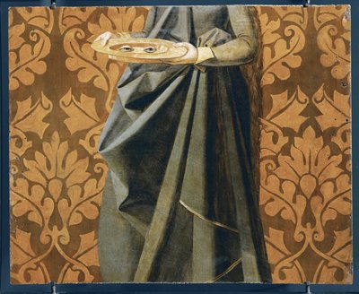 Eyes of Saint Lucia (detail) by Josse (fl.1493 1508) Lieferinxe