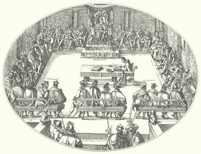 At the court of the Emperor by Jost (after) Amman