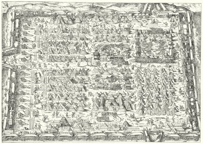 Military encampment in the 16th Century by Jost (after) Amman
