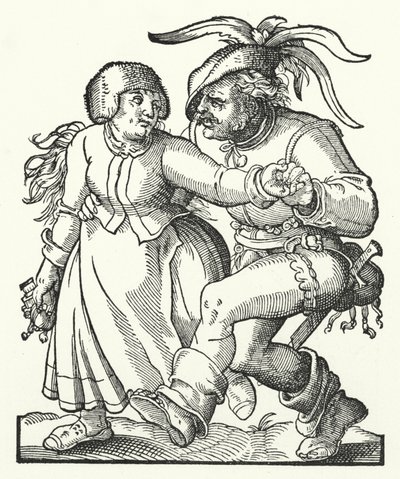 Peasants Dancing by Jost (after) Amman