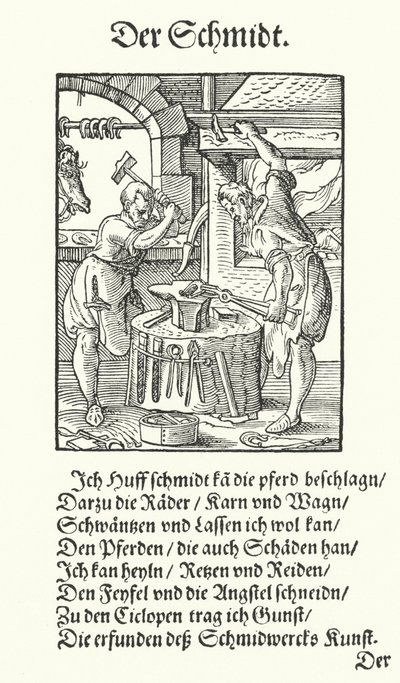 The Blacksmith by Jost (after) Amman