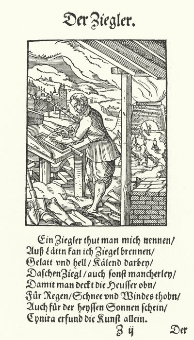 The Brickmaker by Jost (after) Amman