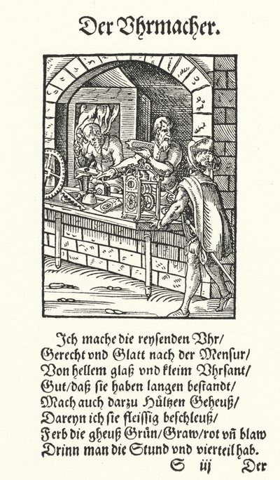 The Clockmaker by Jost (after) Amman