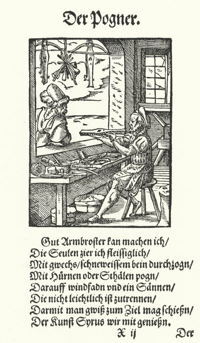 The Crossbow Maker by Jost (after) Amman